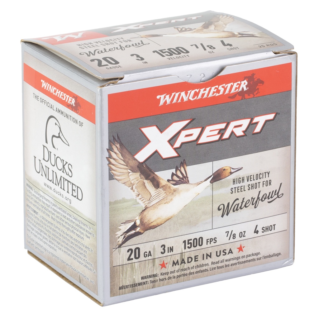 Winchester Ammunition WIN XPERT STEEL WF 20GA 3" #4 25/250 1