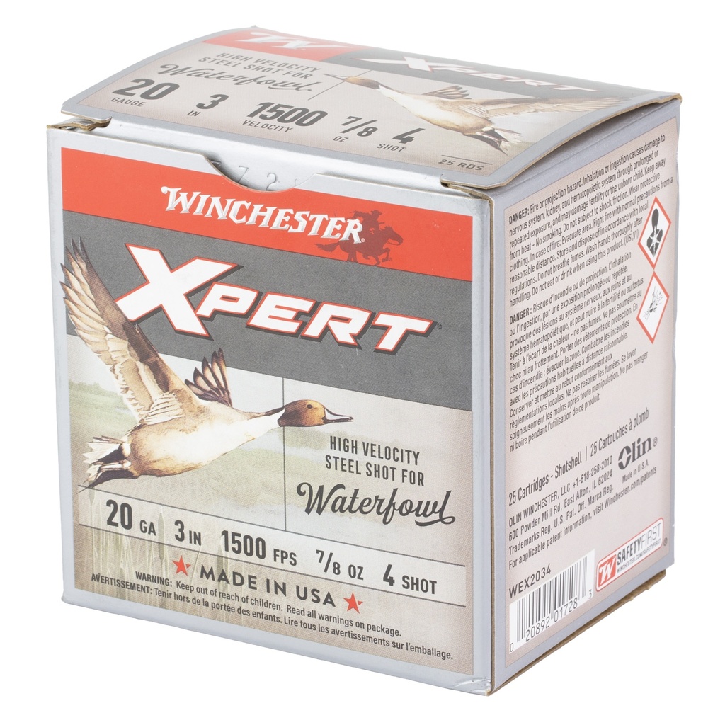 Winchester Ammunition WIN XPERT STEEL WF 20GA 3" #4 25/250 2