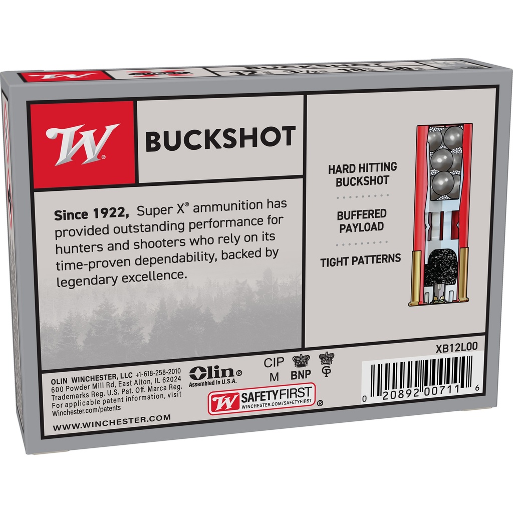 Winchester Ammunition WIN SPRX 12GA 3.5" 00BK 18PLT 5/250 1