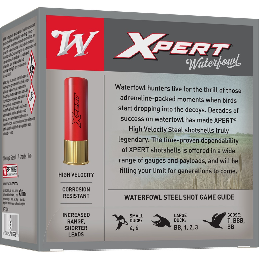 Winchester Ammunition WIN XPERT HV 12GA 2.75" #4 25/250 1