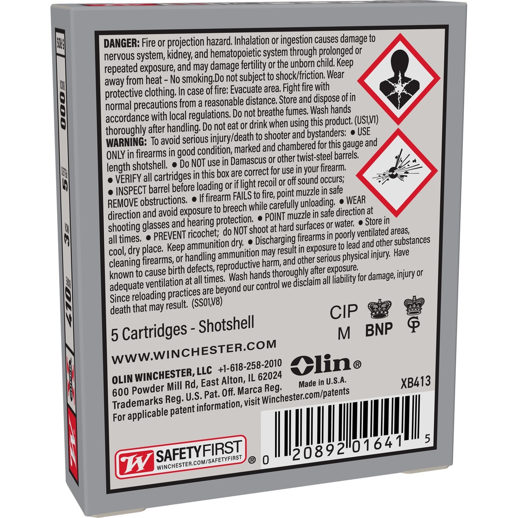 Winchester Ammunition WIN SPRX 410 3" 000BK 5PLT 5/250 1