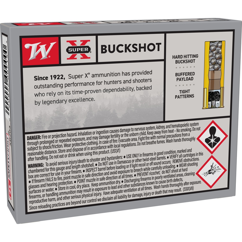 Winchester Ammunition WIN SUPERX 20GA 2.75 #3BK 20PL 5/250 1