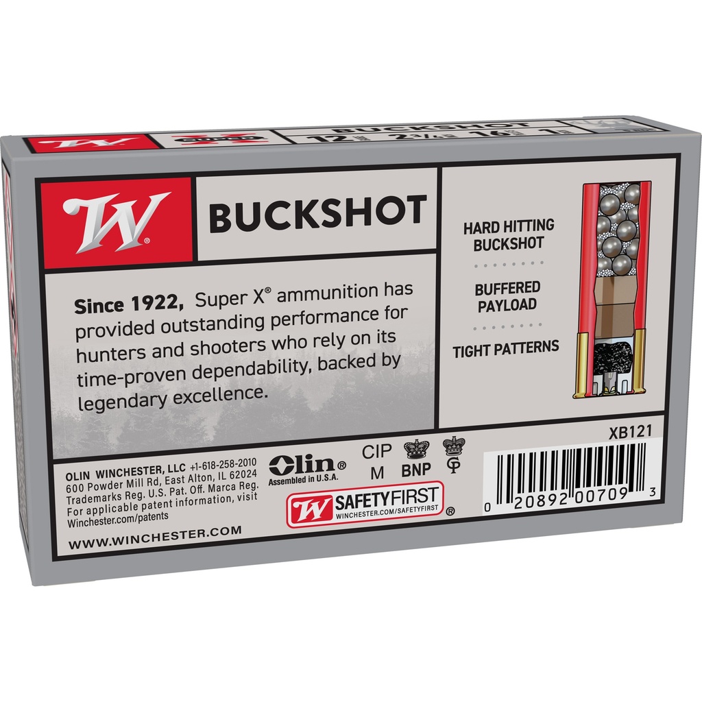 Winchester Ammunition WIN SUPERX 12GA 2.75 #1BK 16PL 5/250 1