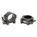 WARNE MAXIMA 1" HRZ QD LOW RINGS BLK 1