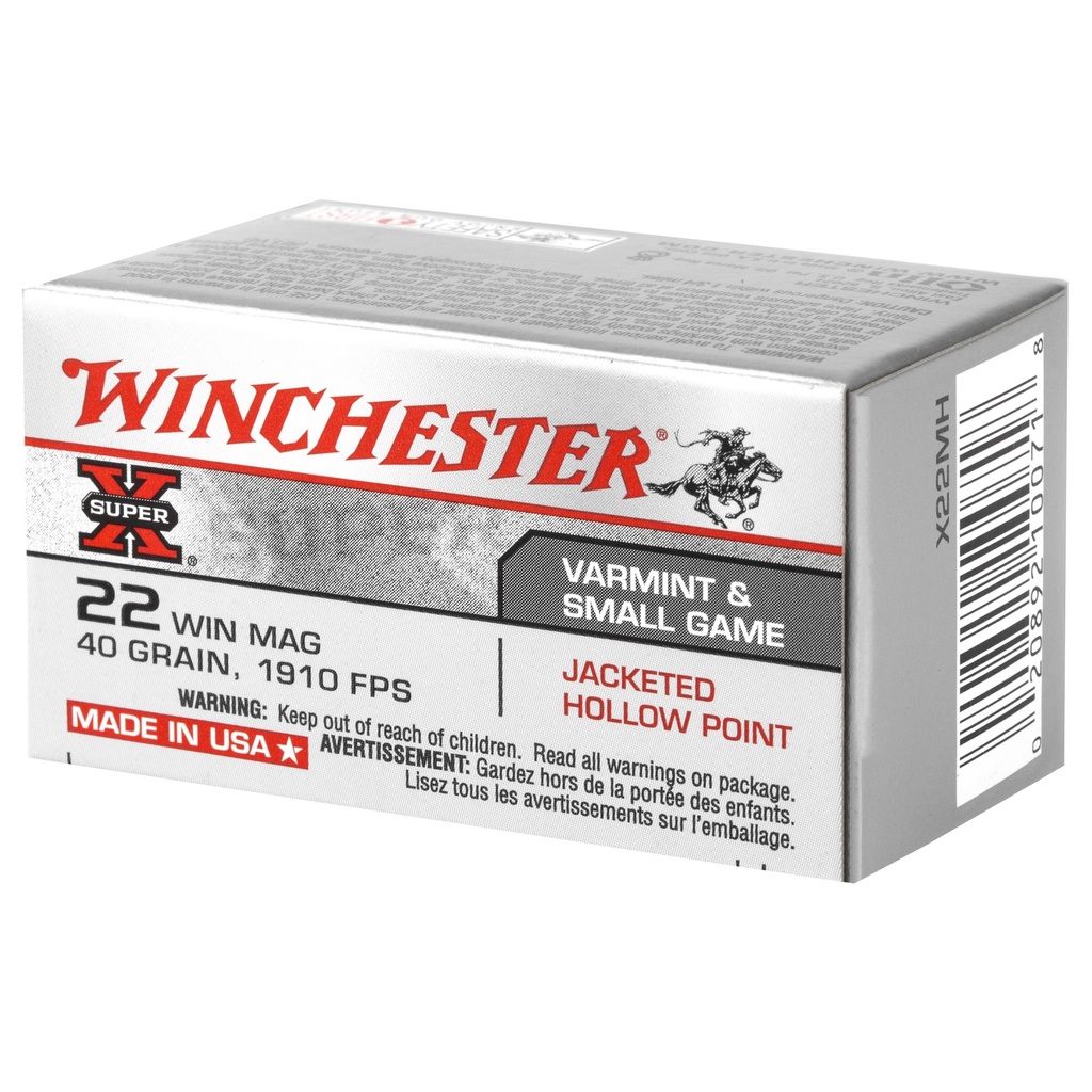 Winchester Ammunition WIN SPRX 22WMR 40GR JHP 50/2000 2