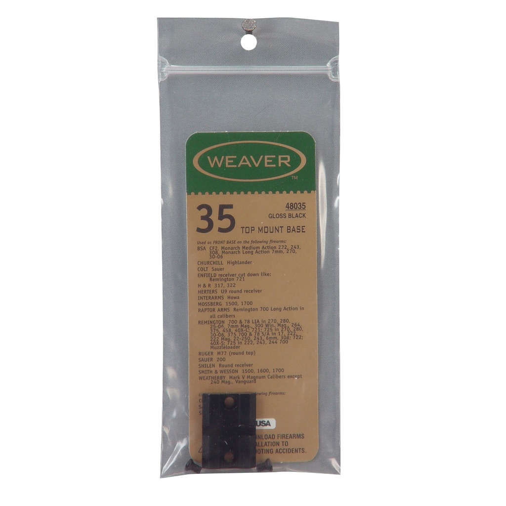 WEAVER #35 REM 700 SERIES FRONT BASE 1