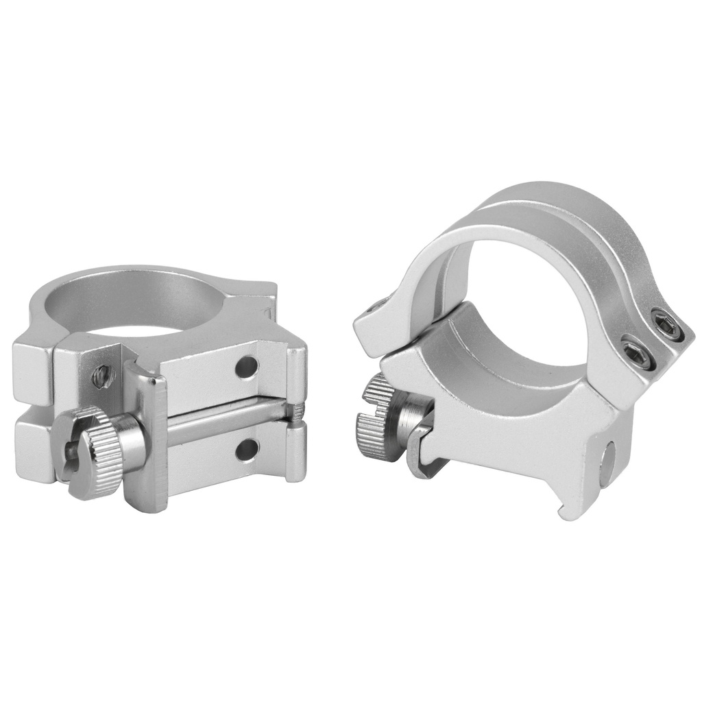 WEAVER QUAD LOCK RNGS 1" HI SLVR 1