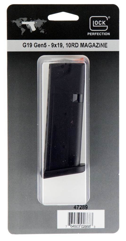 GLOCK MAGAZINE G19 G5 9MM 10RD PKG 1