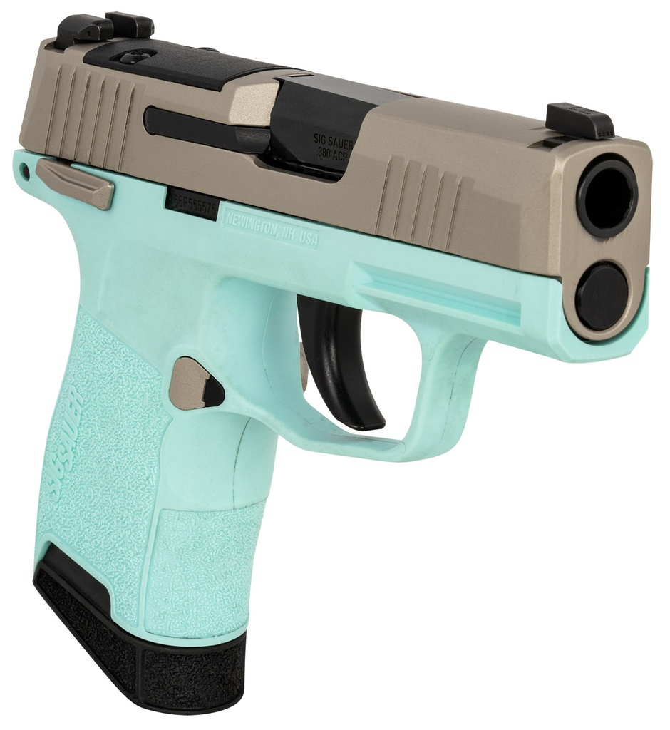 SIG SAUER P365 380ACP NKL/TURQUOISE 10+1 2