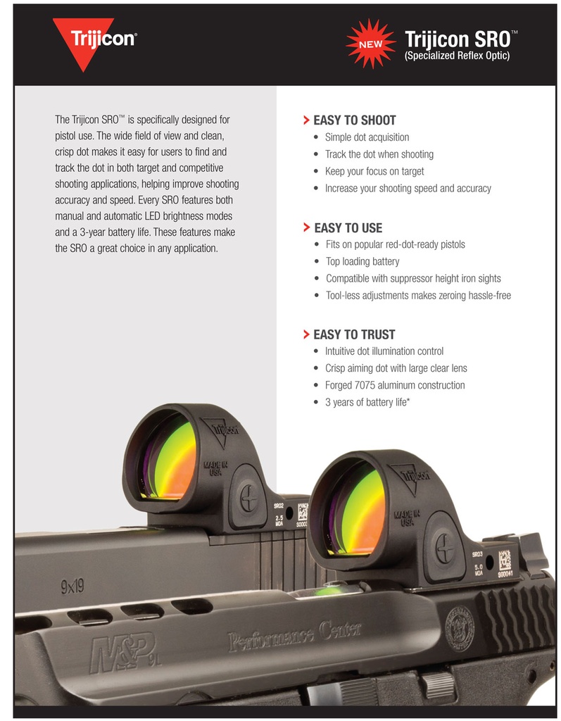 Trijicon SRO ADJ SIGHT LED 5MOA RED 4