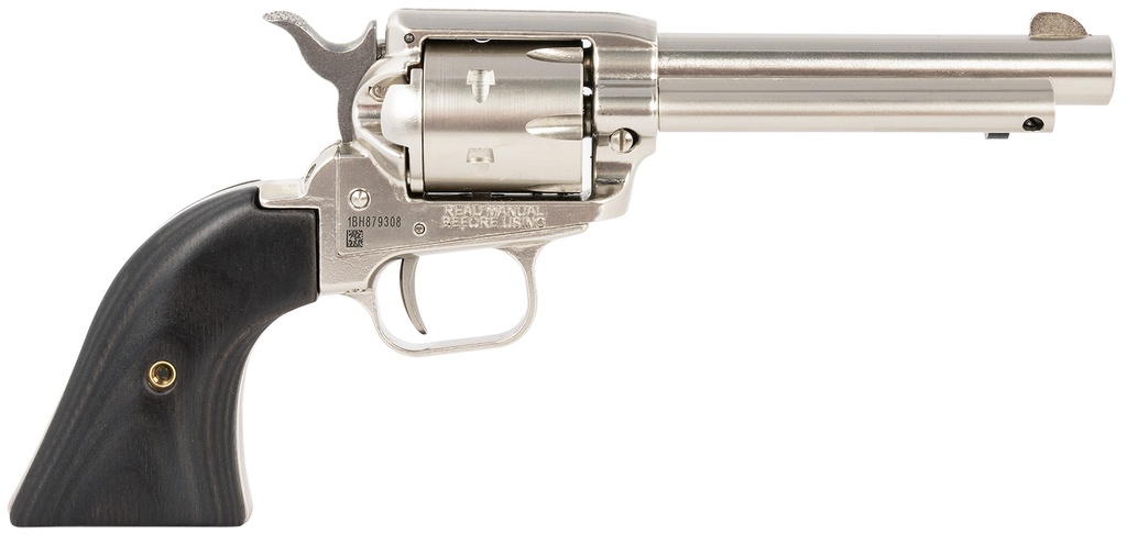 Heritage Manufacturing 22LR NICKEL 4.75" FS BLK LAM 1