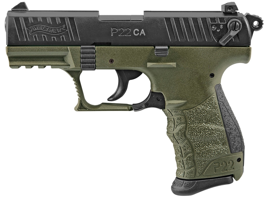 Walther Arms P22 MLTRY 22LR 10+1 3.4" OD CA 1