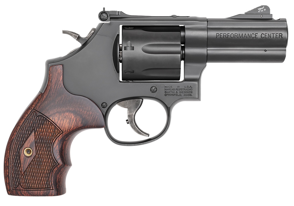 Smith and Wesson 586 357MAG L-COMP BL/WD 3" 7RD 1