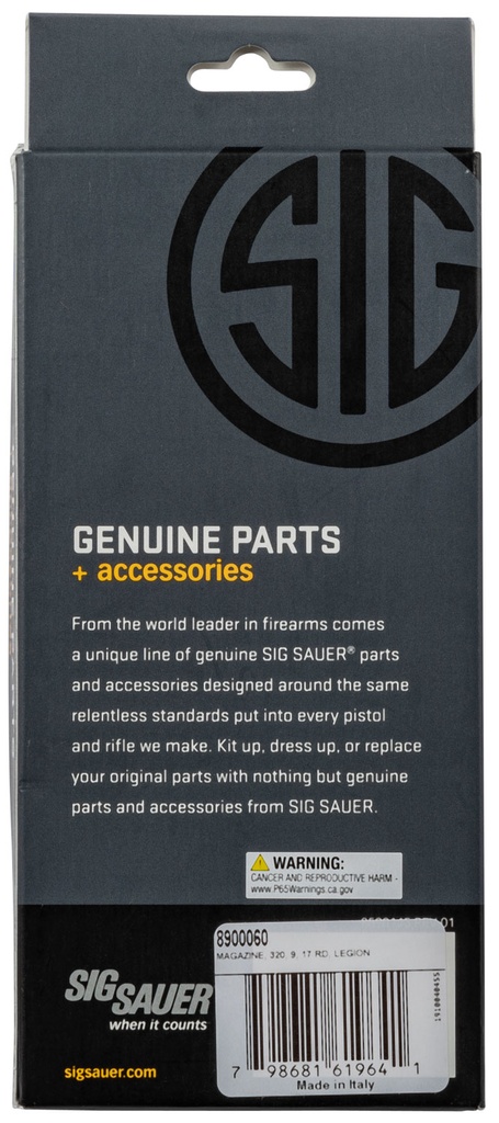 SIG SAUER MAGAZINE 320 LEGION 9MM 17RD 3