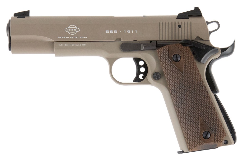 American Tactical Inc GSG M1911 22LR TAN/WD 5" 10+1 2