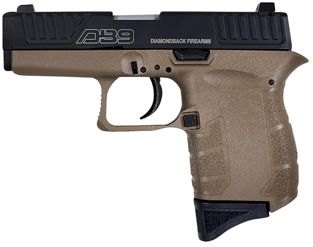 Diamondback Firearms DB9 GEN IV 9MM BLK/FDE 3" 6+1 1