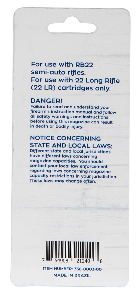 Rossi MAGAZINE RB22 22LR 10RD BLACK 2