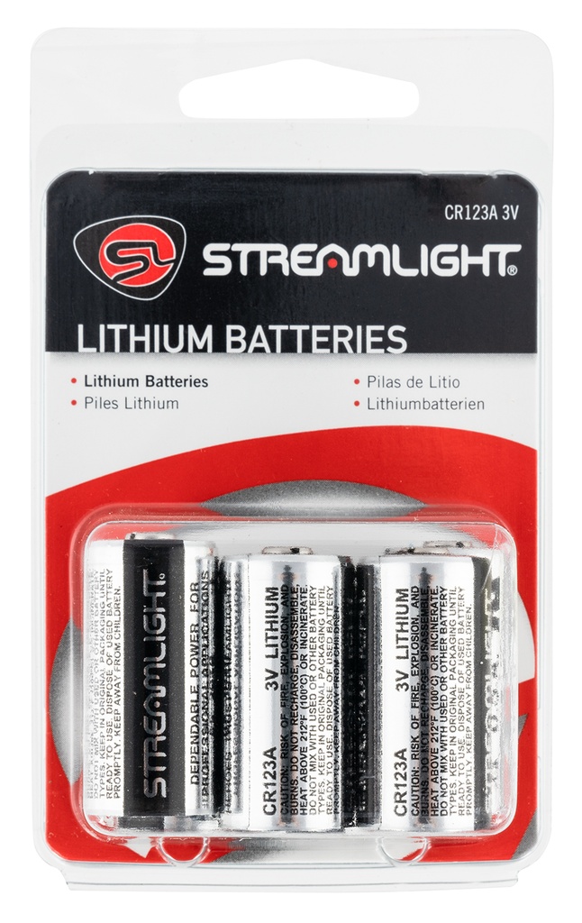 Streamlight CR123A LITHIUM BATTERIES 6PK 2