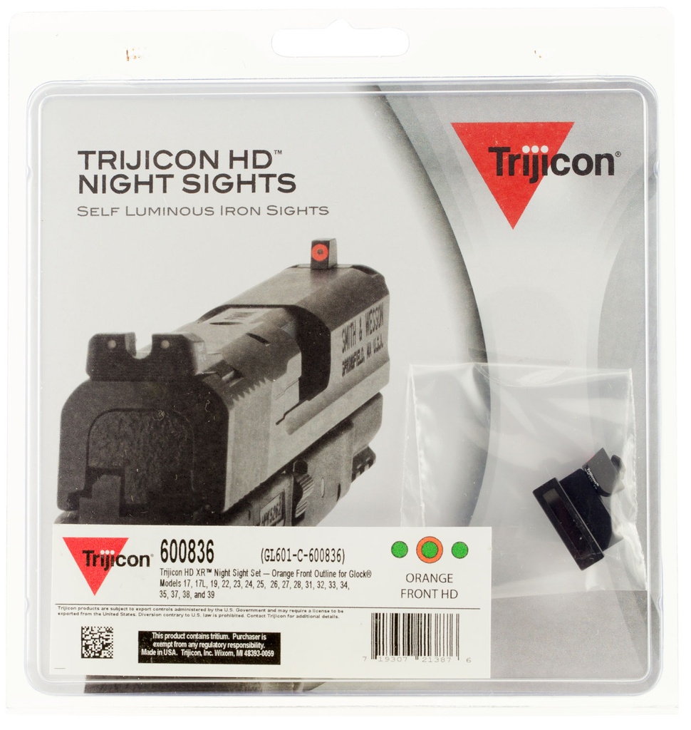 Trijicon 3DOT HD XR NS ONG GLK 9MM/40SW 1