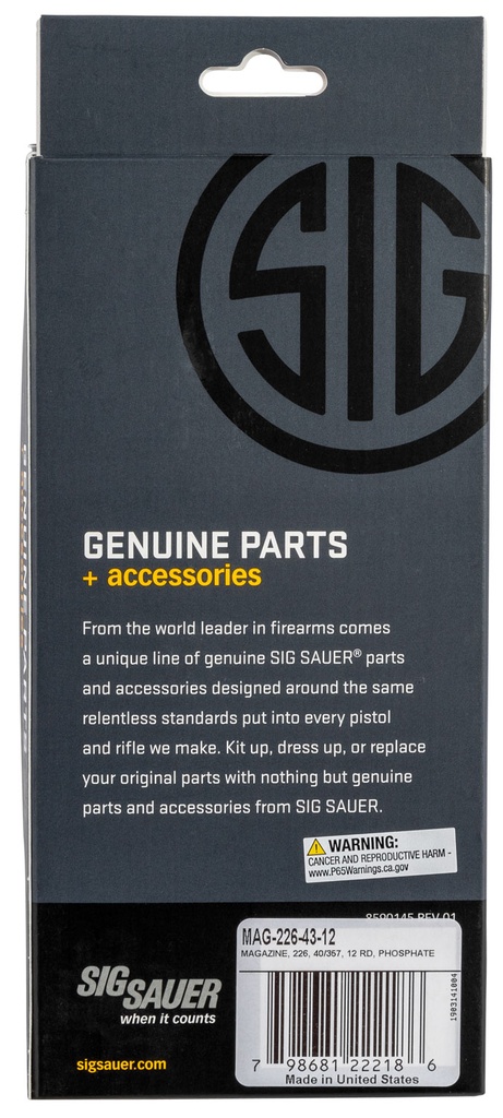 SIG SAUER MAG P226 357SIG/40S&W 12RD 3