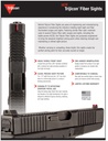 Trijicon FIBER SIGHT SET GLOCK 9/40 2
