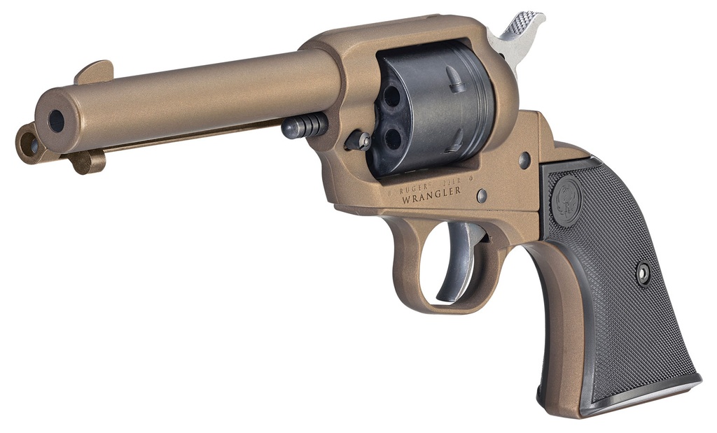 Ruger WRANGLER 22LR BRNZ/SY 4.6" 6SH 3