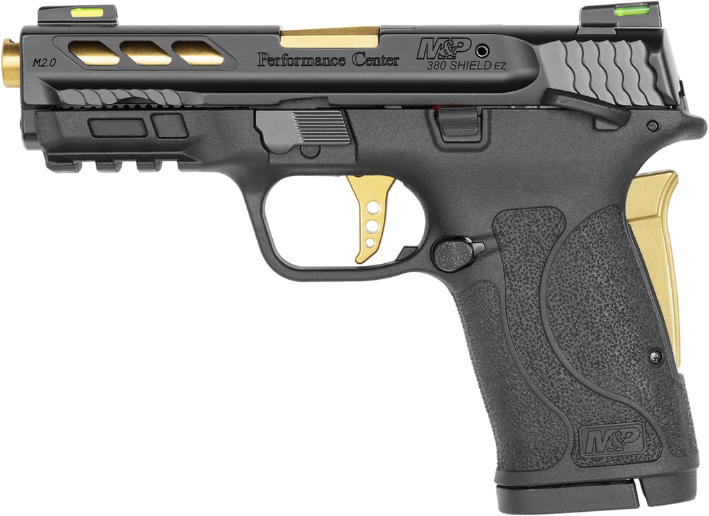 Smith and Wesson M&P380 PC 380ACP PORTED GOLD 1