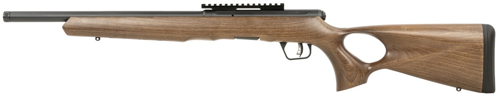 Savage Arms B22 22MAG BLK/WOOD 18" THD 1