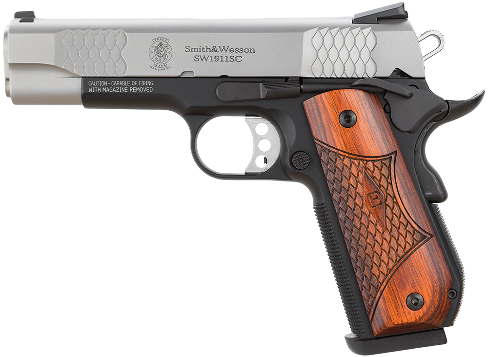 Smith and Wesson SW1911SC 45A 4.25" SS NS E-SER 1