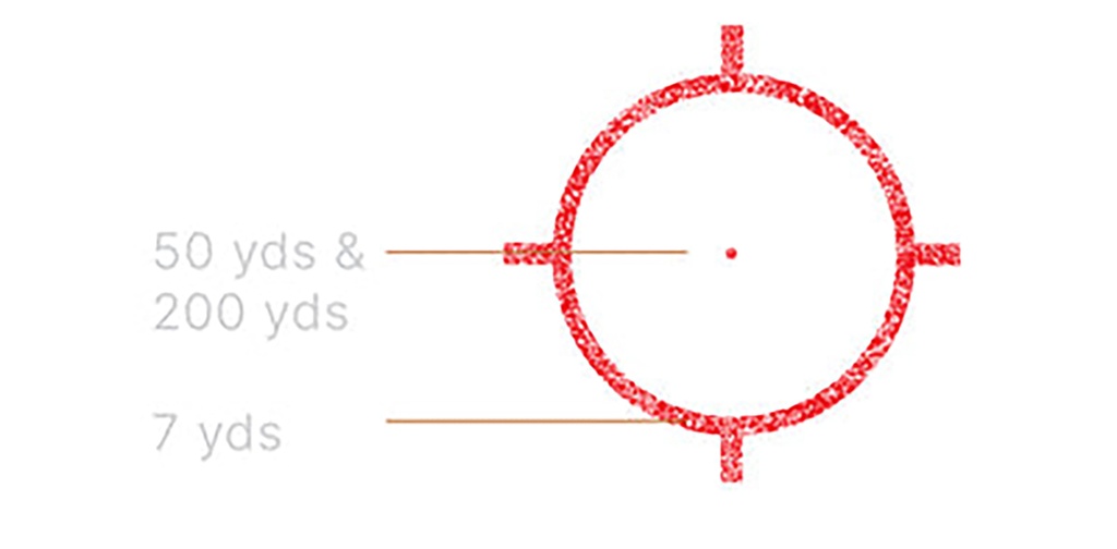 EO Tech 552 308 BALLISTIC RETICLE 1