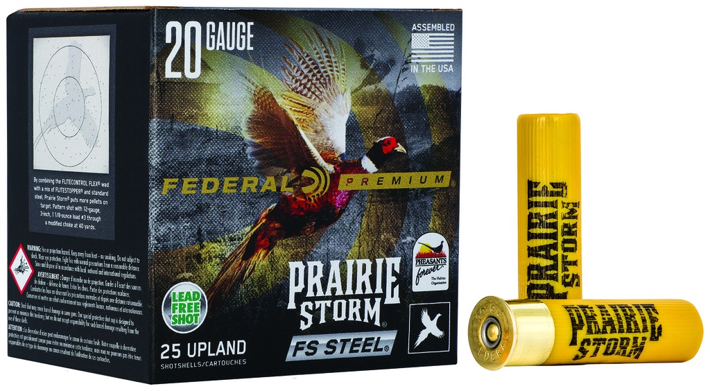 FEDERAL AMMO FS STEEL 20GA 3 7/8OZ #3 25/10 1