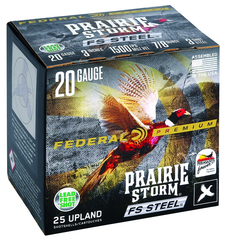 FEDERAL AMMO FS STEEL 20GA 3 7/8OZ #3 25/10 2