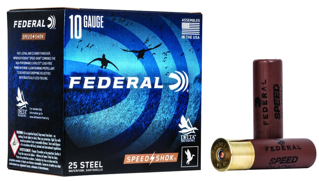 FEDERAL AMMO SPEED-SHOK 10GA 3.5 1 1/2OZ #T 25/10 1