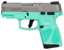 TAURUS G2S 9MM 3.26 SS CYAN FRAME 2 7RD 2