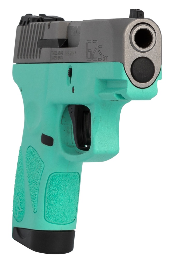 TAURUS G2S 9MM 3.26 SS CYAN FRAME 2 7RD 3