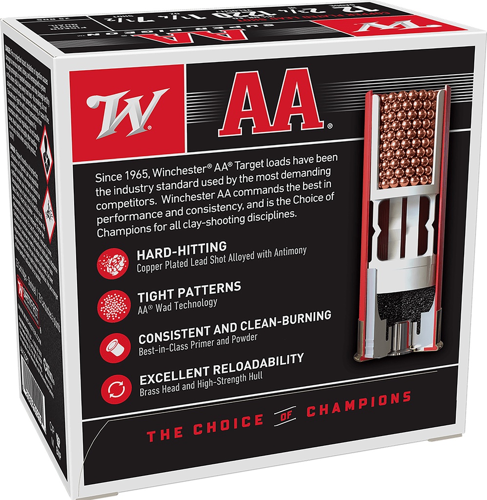 WINCHESTER AMMO AA SUPER PIGEON 12GA 2.75 1-1/4OZ #7.5 25/10 2
