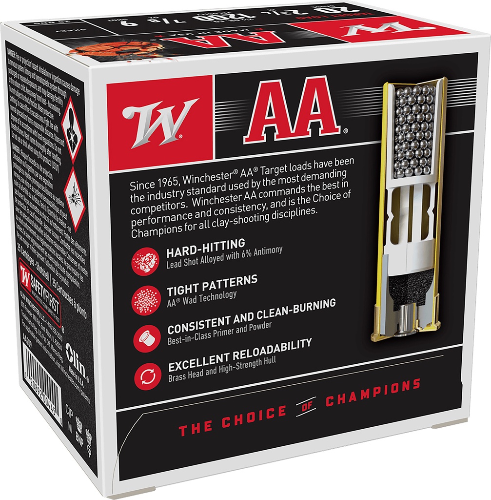 WINCHESTER AMMO AA LIGHT 20GA 2.75 7/8OZ #9 25/10 2