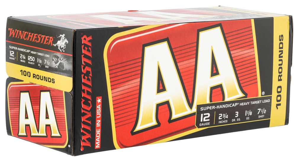 WINCHESTER AMMO AA SUPER HANDICAP 12GA 1-1/8OZ #7.5 100/2 2