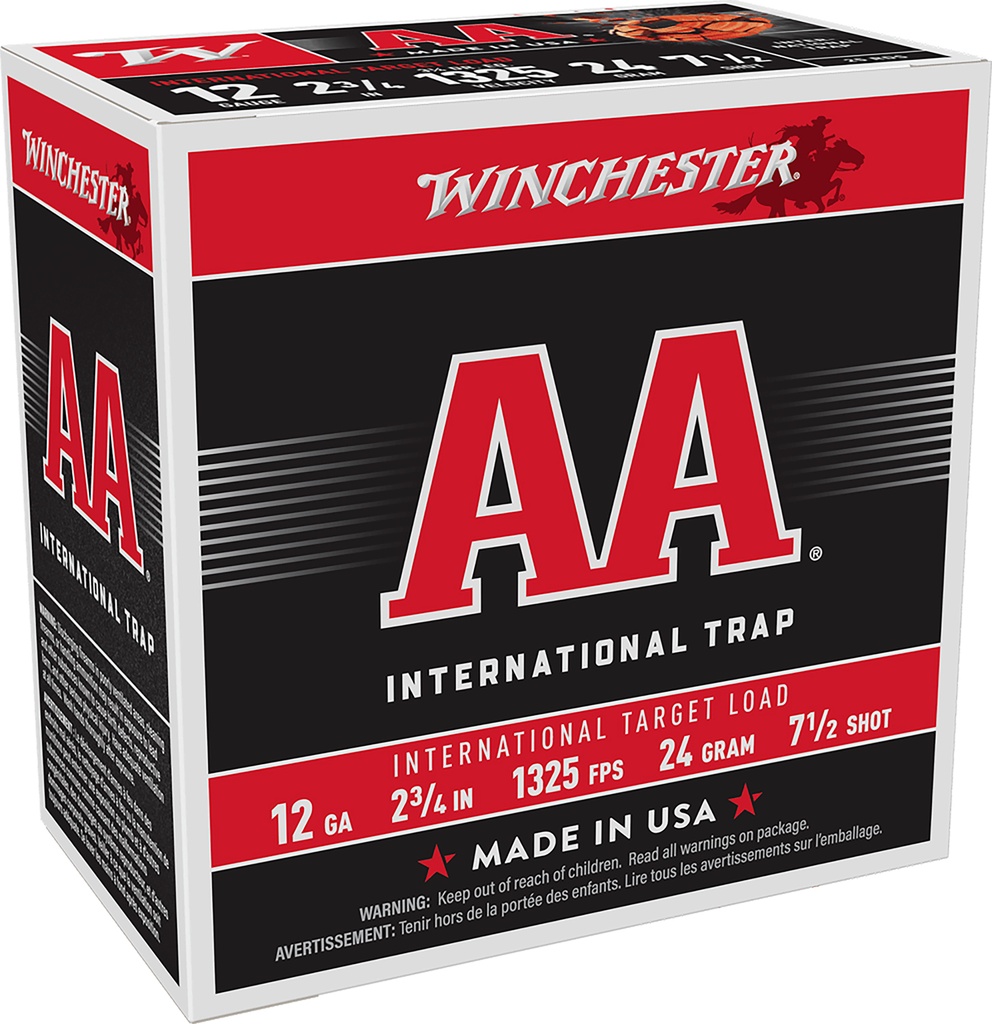 WINCHESTER AMMO AA INTERNATIONAL 12GA 2.75 #7.5 25/10 1