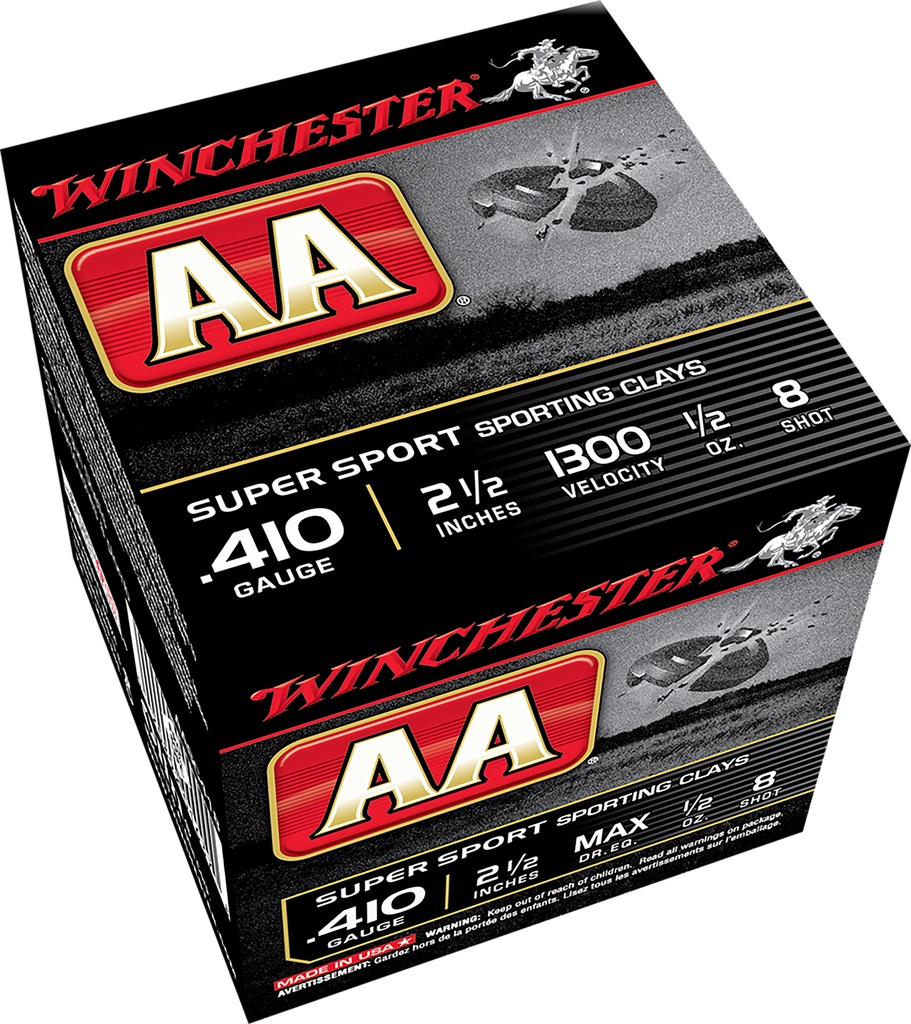 WINCHESTER AMMO AA SUPER SPORT VP 410GA 2.5 #8 100/5 2