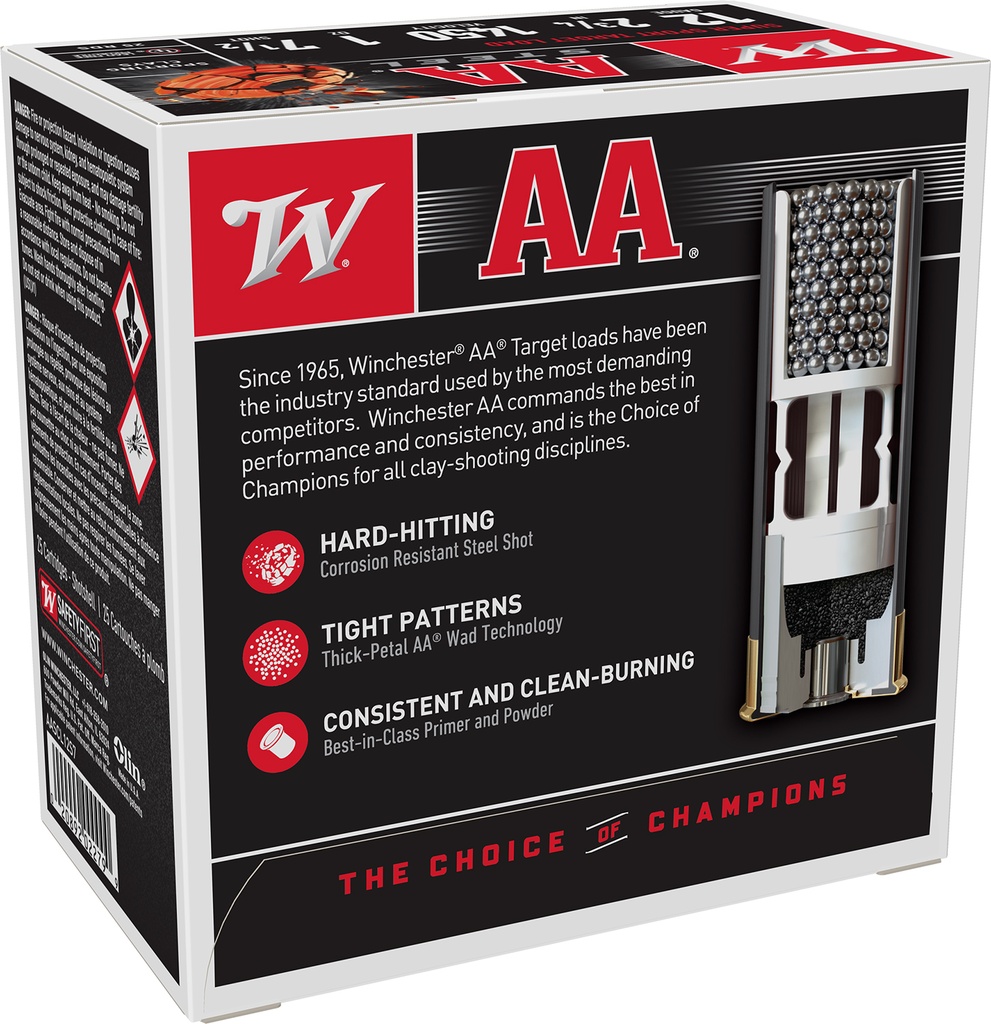 WINCHESTER AMMO AA STEEL 12GA 2.75 1OZ #7.5 25/10 2