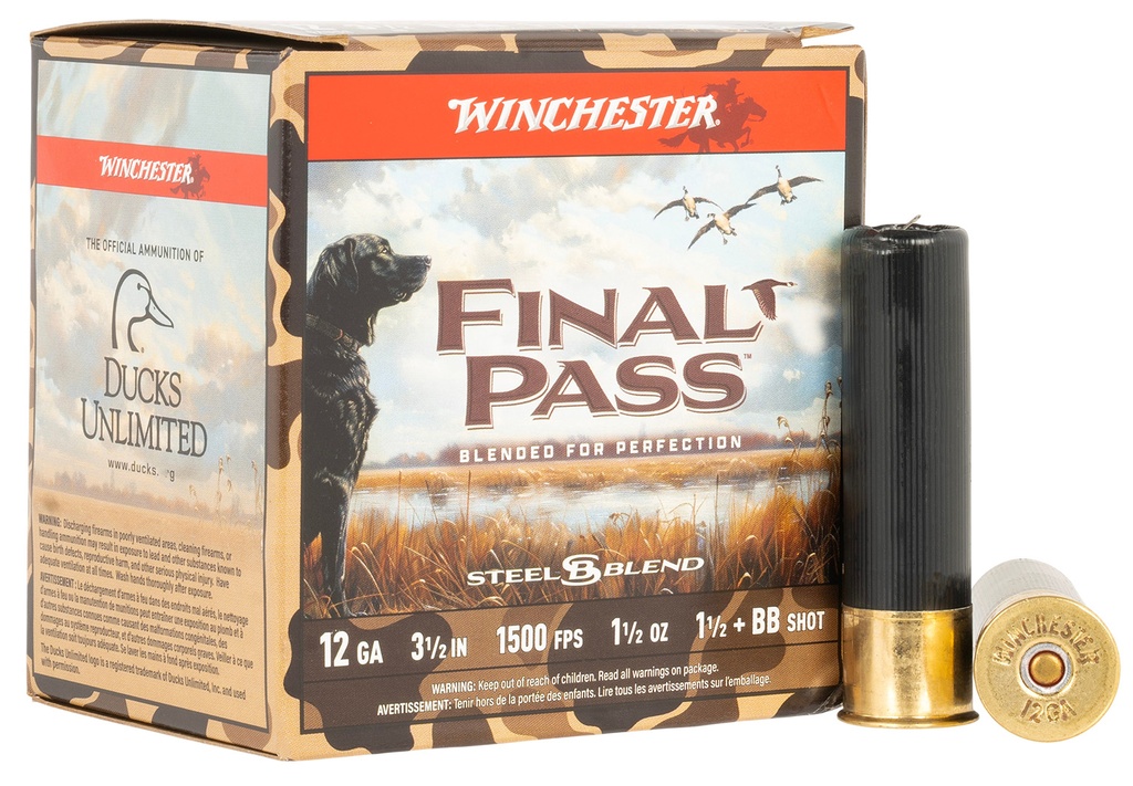 WINCHESTER AMMO FINAL PASS 12GA 3.5 1-1/2OZ #BB-1.5 25/10 1
