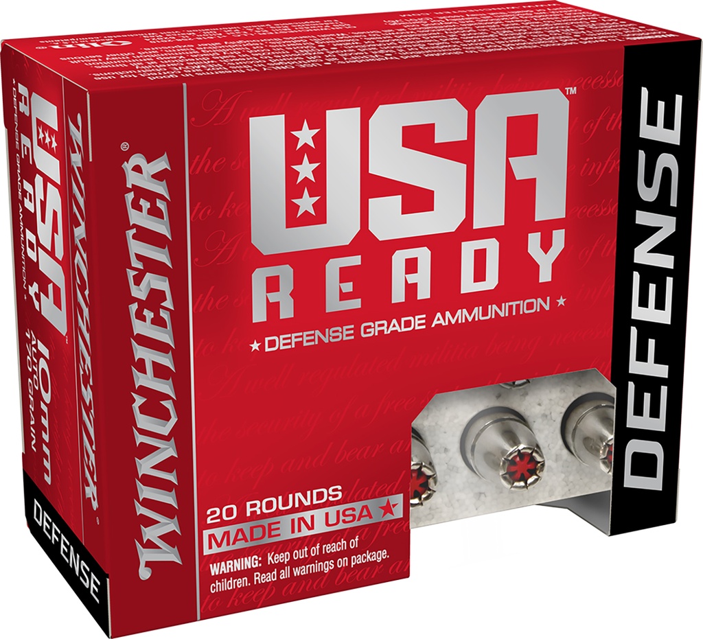 WINCHESTER AMMO READY DEFENSE 10MM 170GR HEX-VENT HP 20/10 1