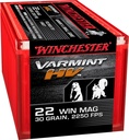 WINCHESTER AMMO VARMINT HV 22MAG 30GR POLY TIP 50/20 2