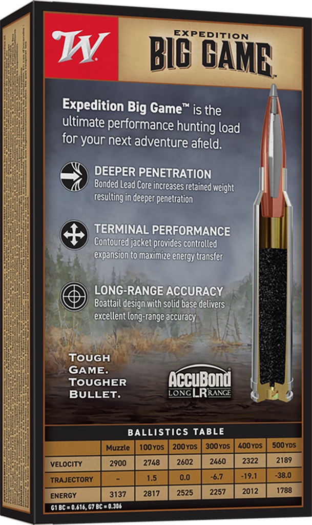 WINCHESTER AMMO EX BIG GAME LR 7MM REM 168GR ABLR 20/10 2