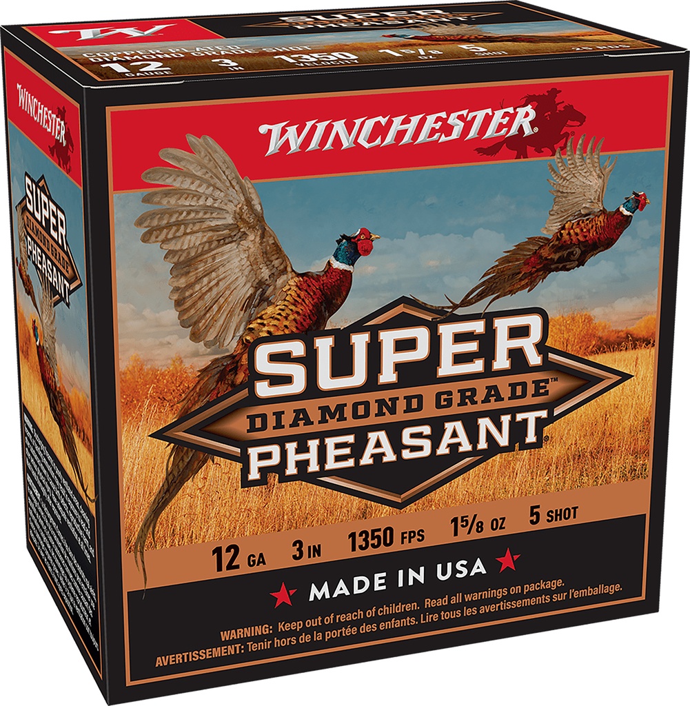WINCHESTER AMMO SUPER PHEASANT DG 12GA 3 1-5/8OZ #5 25/10 1