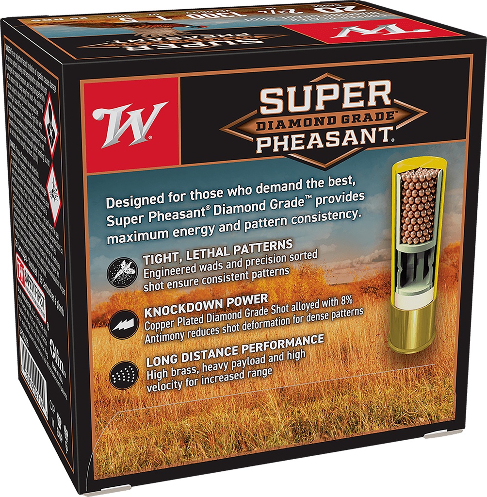 WINCHESTER AMMO SUPER PHEASANT DG 20GA 2.75 1OZ #5 25/10 2