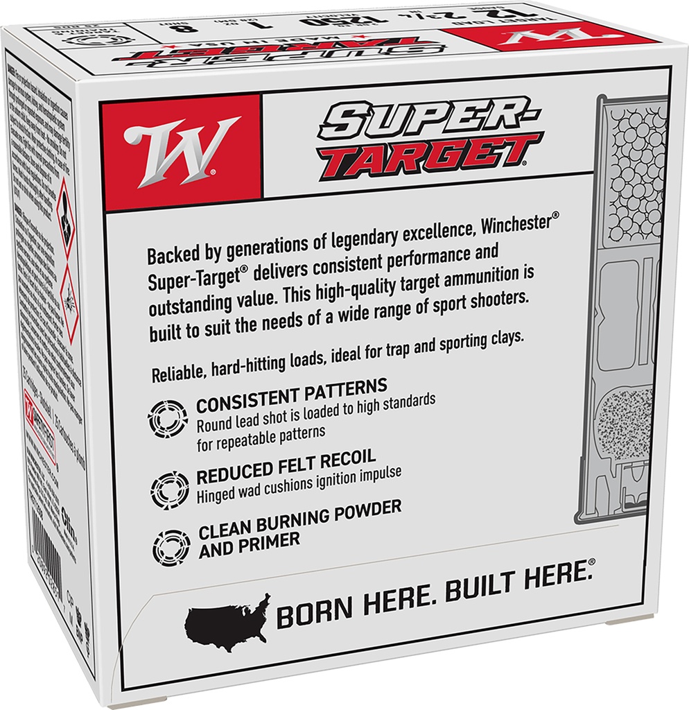 WINCHESTER AMMO SUPER TARGET 12GA 2.75 1OZ #8 25/10 2