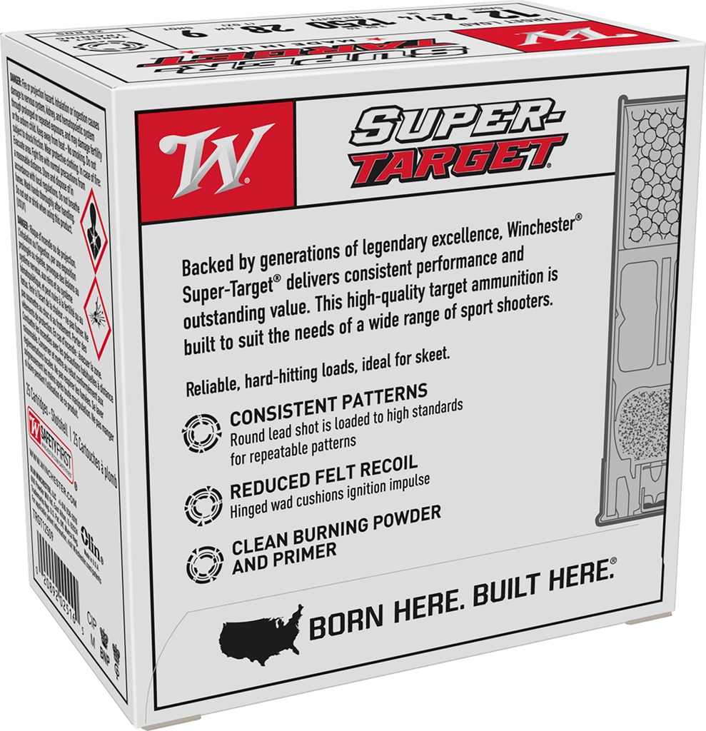 WINCHESTER AMMO SUPER TARGET 12GA 2.75 1OZ #9 25/10 2