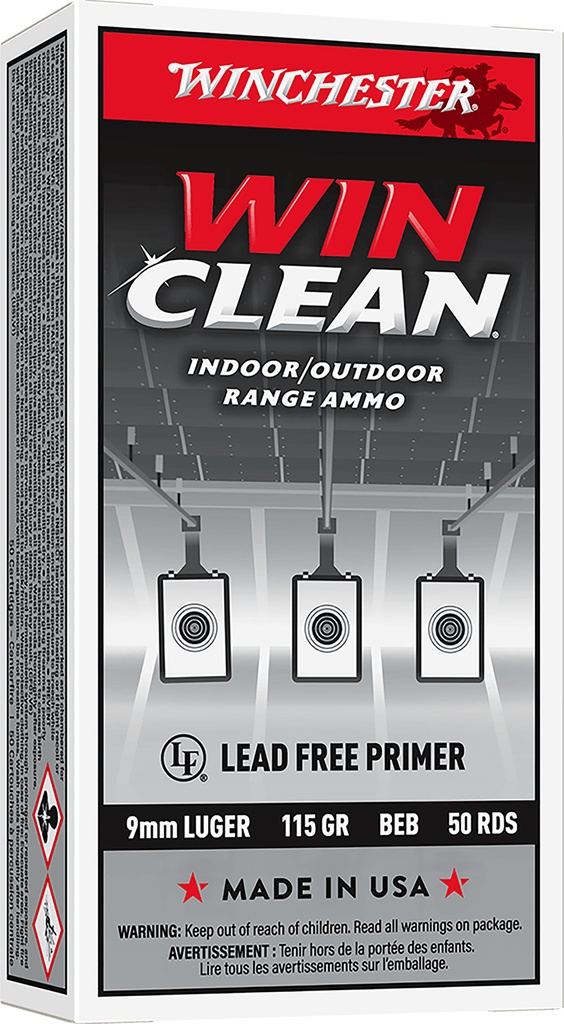 WINCHESTER AMMO WINCLEAN 9MM 115GR 50/10 1